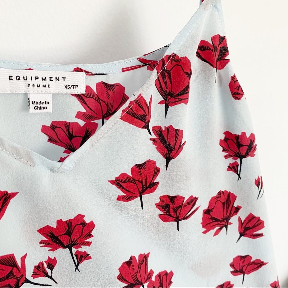 NWT Equipment Printed Silk Layla Cami Top XS - Picture 7 of 9